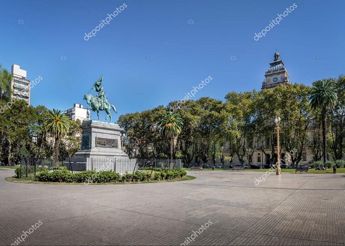 San Martí­n Square Plaza San Martin Square Rosario Santa Argentina Stock Photo by ... photo