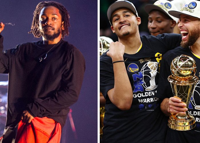 Golden Center Kendrick Lamar album, Dubs championship happen in same year -- again photo