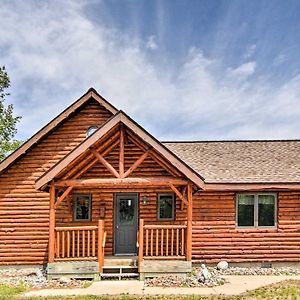 הוילה Gladstone Rapid River Log Cabin With Loft On 160 Scenic Acres Exterior photo