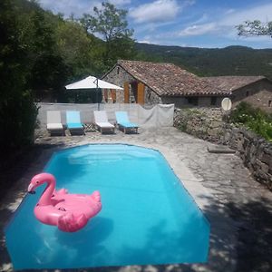 הוילה Cros  Maison De Charme 3 Etoiles Dans Les Cevennes Avec Terrasse Et Piscine Privee Exterior photo