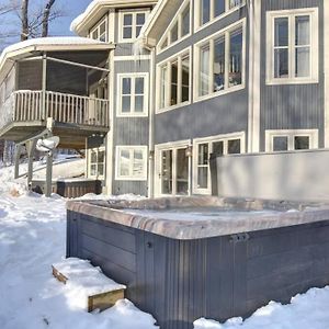 הוילה Saint-Faustin Ski-In/Car-Out, Hot Tub With Amazing Sunset View Exterior photo