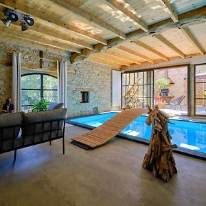 הוילה Alzonne Loft Industriel Prive Climatise Piscine Interieure Terrasse Spa Et Jardin Exterior photo