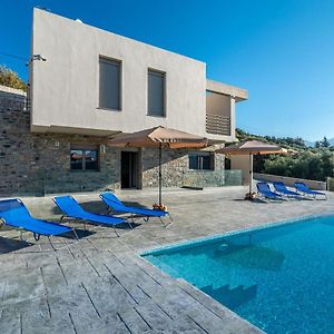 הרקליון Modern Private Villa With Infinity Pool Exterior photo