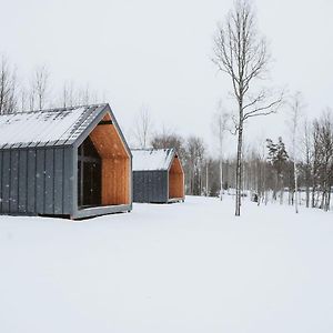 הוילה מדונה Sniegi Design Cabin With Sauna Exterior photo