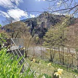 הוילה Sainte-Énimie Gorges Du Tarn : Charmant Gite Avec Vue Sur Le Tarn Exterior photo