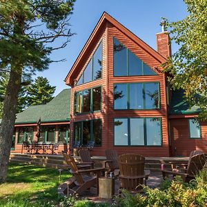 Paradise Lake Superior Cabin With Fireplace Snowmobile Trails Exterior photo