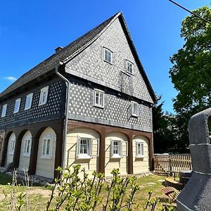 הוילה גרוסשונאו Ferienhaus Hexe Mit Whirlpool, Sauna, Garten Exterior photo