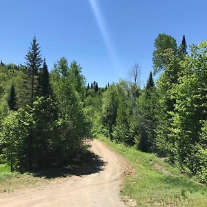 הוילה Lac-Superieur Chalet Au Havre Des Caribous Exterior photo