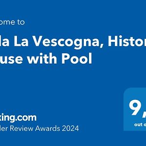 Calco  Villa La Vescogna, Historic House With Pool Exterior photo