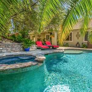 רוזוויל Luxury Vacation Villa With Private Oasis Backyard Pool/Spa Exterior photo
