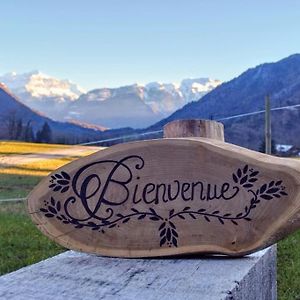Saint-Jeoire Elegant Studio Tout Confort Vue Mont Blanc Exterior photo