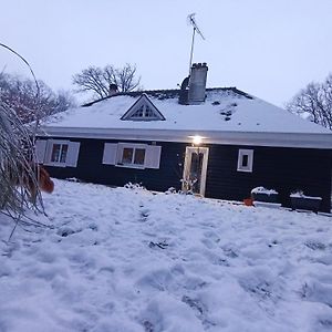 הוילה Tourville-sur-Pont-Audemer Maison Canadienne Dans La Foret Exterior photo