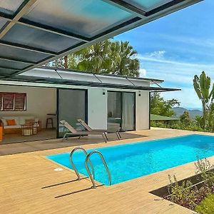 אוחוצ'אל Modern Home With Panoramic Ocean View And Pool Exterior photo