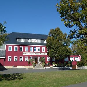 מלון Saalfeld Saale Zum Roten Hirsch Im Gruenen Wald Exterior photo