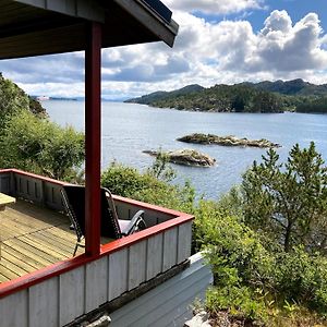 הוילה Haganes Bergen/Sotra:Waterfront Cabin Exterior photo