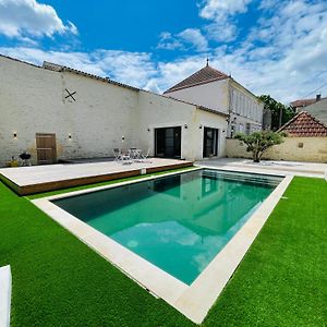 הוילה Aumagne La Grange Avec Piscine Exterior photo