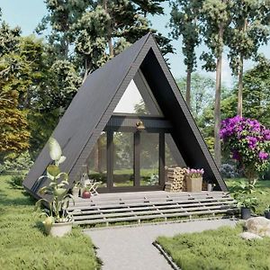 Oakwood Lakeside Luxe A-Frame Tiny Cabin Exterior photo