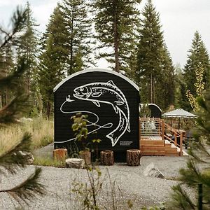 Lakeside The Fish Haus A Montana Tiny Cabin Forest Retreat Exterior photo