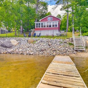 Winthrop Androscoggin Lakefront Cottage, Boat Dock And Views! Exterior photo