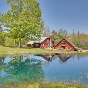 Freedom Unique Maine Log Cabin With Trout Ponds And Sauna! Exterior photo