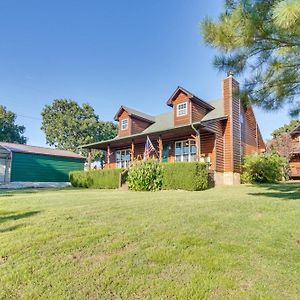 Vian Incredible Log Home 1 Mile From Lake Tenkiller Exterior photo