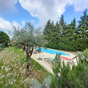 הוילה Bourganeuf Le Gite Du Mas Avec Piscine Exterior photo