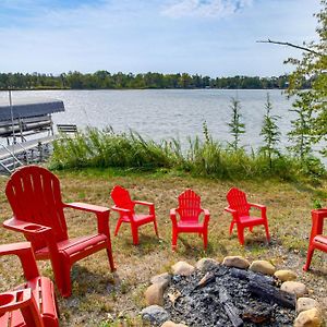 הוילה Pequot Lakes Retreat With Beach And Fire Pit! Exterior photo