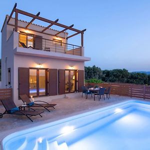 Epano Vathia Luxury Villa Malvasia With Seaview And Heated Pool Exterior photo