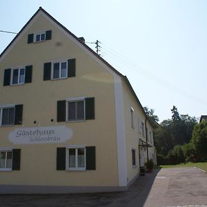 איכנהאוזן Gastehaus Schlossbrau Exterior photo