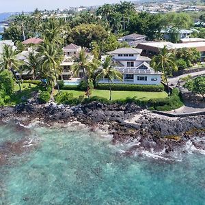 קאילואה-קונה Ali'I Point Spacious And Private Oceanfont Villa With A/C Exterior photo