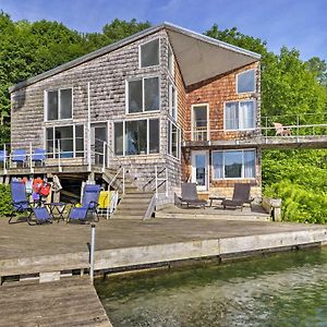 New Woodstock Waterfront Deruyter Home With Private Dock! Exterior photo