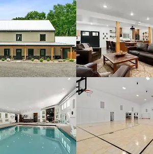 הוילה Niles 38-Acres Of Luxury: 9Br, Indoor Pool, Gym, Near Nd Exterior photo